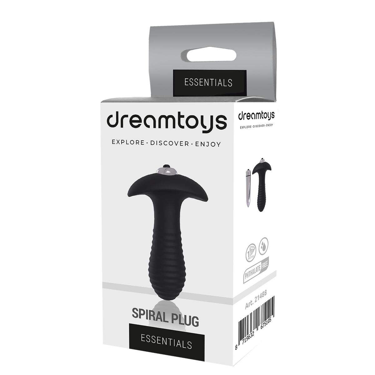 Analni čep Dream Toys Essentials Črna